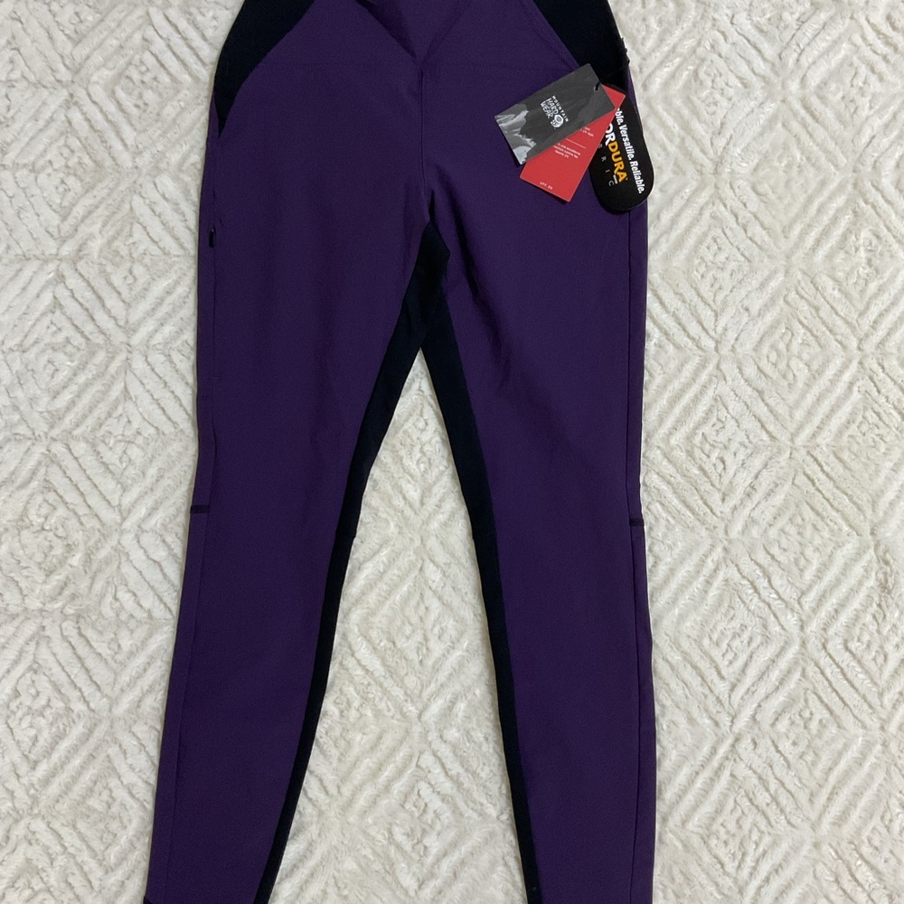 Mountain Hardwear Kids Leggings in Purple and Black